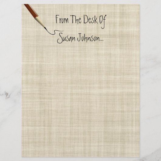 Van het bureau van... Letterhead Stationery (Voorkant)