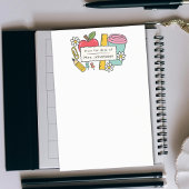 Van het bureau van leuke gepersonaliseerde leraar post-it® notes