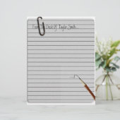 Van het bureau van? Lijnpapier (Staand voorkant)