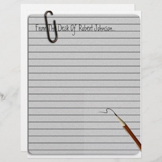 Van het bureau van? Lijnpapier (Voorkant / Achterkant)