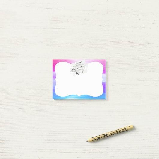 van het bureau van mam post-it® notes (Op bureau)