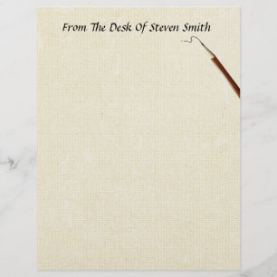 Van het bureau van... met een potloostermachine