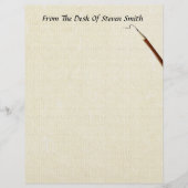 Van het bureau van... met een potloostermachine (Voorkant)