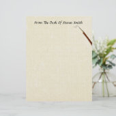 Van het bureau van... met een potloostermachine (Staand voorkant)