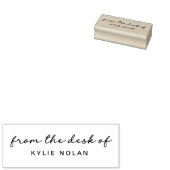 Van het bureau van modern kalligrafiehout rubberstempel (Gestempeld)