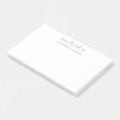 Van het bureau van moderne minimalistische salie g post-it® notes (Schuin)