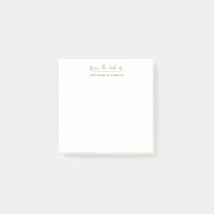 Van het bureau van moderne minimalistische salie g post-it® notes