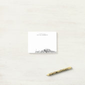 Van het bureau van Nashville Skyline gepersonalise Post-it® Notes (Op bureau)