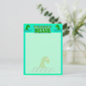 Van het bureau van Nessie! Briefkaart (Staand voorkant)
