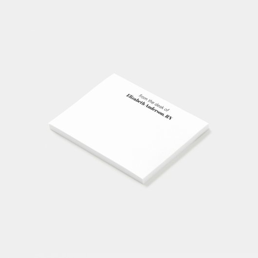 Van het bureau van Nurse's Name Sjabloon Post-it® Notes (Schuin)