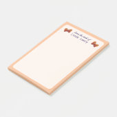 Van het bureau van Oranje vlinder Post-it® Notes (Schuin)