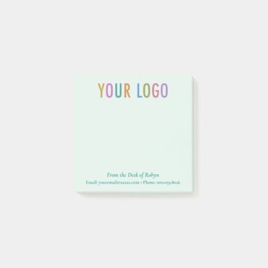 Van het bureau van Post-it® notes met Logo Green (Voorkant)