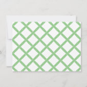 Van het bureau van Preppy Apple groen en roze Notitiekaartje (Achterkant)