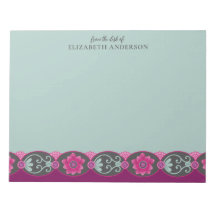 Van het bureau van Pretty Teal Floral