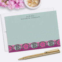 Van het bureau van Pretty Teal Floral