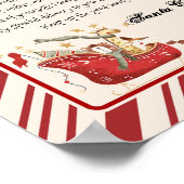 Van het bureau van Santa Claus Full Sled Letter Poster (Hoek)