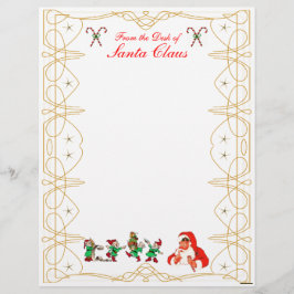 Van het bureau van Santa Claus Letterhead