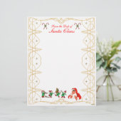 Van het bureau van Santa Claus Letterhead (Staand voorkant)