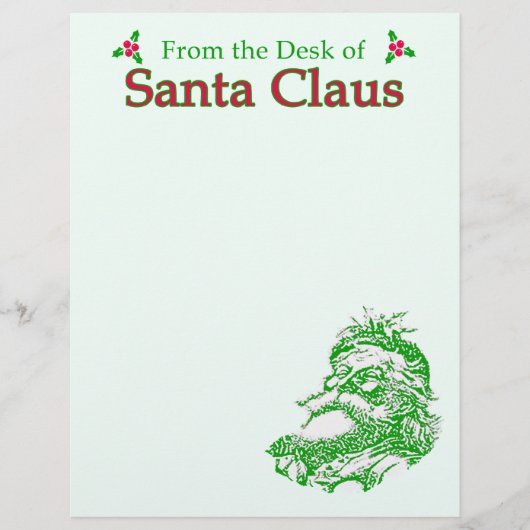 Van het bureau van Santa Claus Letterhead (Voorkant)