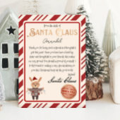 Van het bureau van Santa Claus Rendier Santa Lette Poster