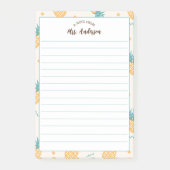 Van het bureau van Schattigee meisjesananasmotief Post-it® Notes (Voorkant)