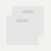 Van het bureau van Simple Monogram Grijs Post-it® Notes