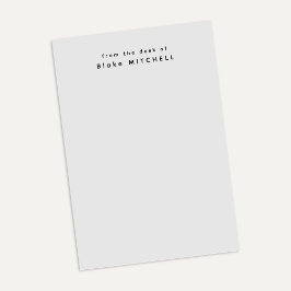 Van het bureau van Simple Monogram Grijs   Post-it® Notes