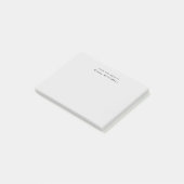 Van het bureau van Simple Monogram Grijs   Post-it® Notes (Schuin)