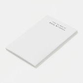Van het bureau van Simple Monogram Grijs Post-it® Notes (Schuin)
