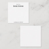 Van het bureau van zwart-wit Naam Telefoon E-mail Notitiekaartje (Voorkant / Achterkant)