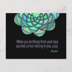 Van het citaat van Soul Rumi Briefkaart