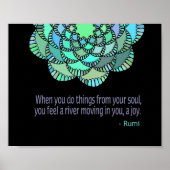 Van het citaat van Soul Rumi Poster (Voorkant)