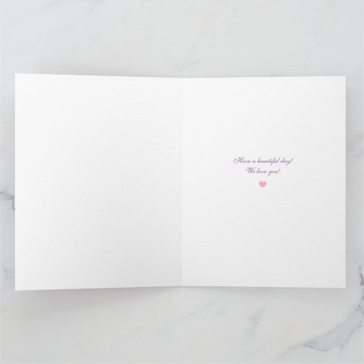 Van het de bloemboeket van het moederdag de GROTE Kaart (Binnen)