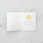 Van het de bloemmeisje van het huwelijk dankt de bedankkaart (Binnen)