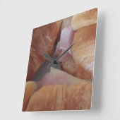 van het de croissantenbrood van de hamkaas de vierkante klok (Hoek)