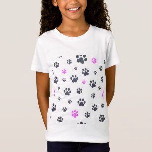 Van het de drukmeisje van de poot de zachte t-shirt