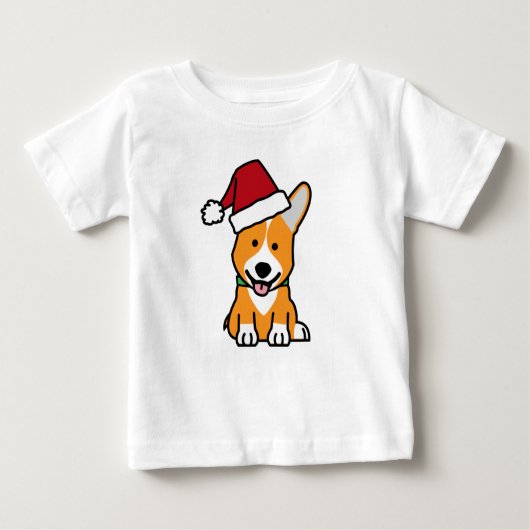 Van het de hondpuppy van Corgi pet van de Kerstman (Voorkant)