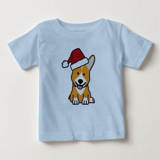 Van het de hondpuppy van Corgi pet van de Kerstman (Voorkant)