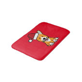 Van het de hondpuppy van Corgi pet van de Kerstman Badmat (Gekanteld)