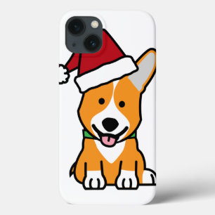 Van het de hondpuppy van Corgi pet van de Kerstman Case-Mate iPhone Case