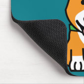 Van het de hondpuppy van Corgi pet van de Kerstman Muismat (Hoek)