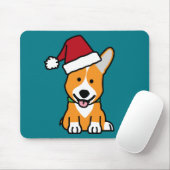 Van het de hondpuppy van Corgi pet van de Kerstman Muismat (Met muis)