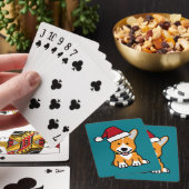 Van het de hondpuppy van Corgi pet van de Kerstman Pokerkaarten (Insitu)