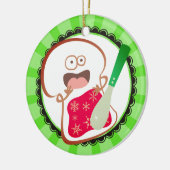 Van het de kleuren het grappige brood van de keramisch ornament (Links)