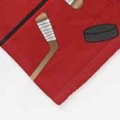 Van het de naam de rode hockey van de douane fleece deken (Hoek)