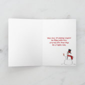 Van het de peperkoekman van Kerstmis de Feestdagen Kaart (Binnen)