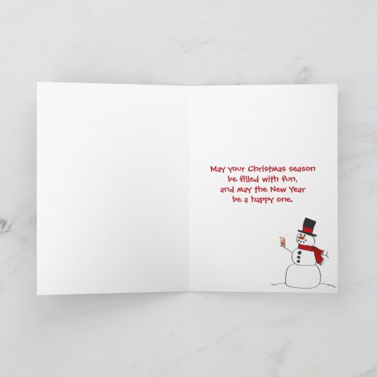 Van het de peperkoekman van Kerstmis de Feestdagen Kaart (Binnen)