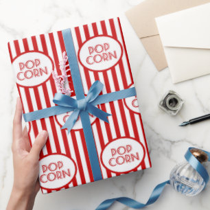 Van het de popcornwoord van de pret van de de cadeaupapier