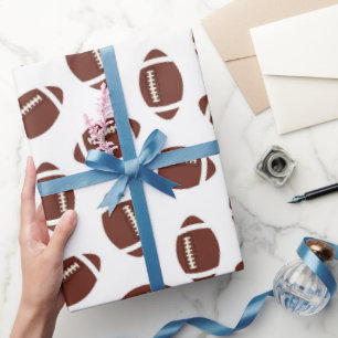 Van het de sportenpatroon van het Football van de Cadeaupapier