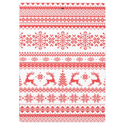 Van het de sweater rood eerlijk eiland van klembord (Achterkant)